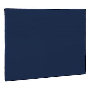 Cabeceira Casal Porto P04 140 Cm Suede Azul Marinho Tca 948