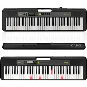 Teclado casio lk s250 bk casiotone 61 teclas iluminadas