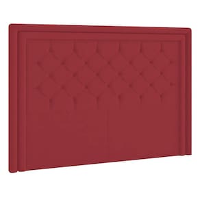 Cabeceira Solteiro Estocolmo P04 90 Cm Suede Vermelho