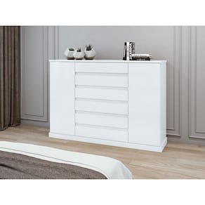 Cômoda Sapateira Vedra Ambiente Branco Brilho – Lopas