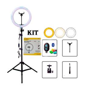 Kit ring light 10 polegadas bmax k-bm-l03+bmg-41+shuter