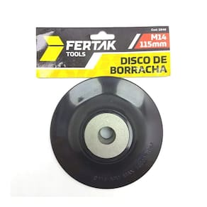 Suporte disco de lixa borracha 115mm m14 fertak 2848