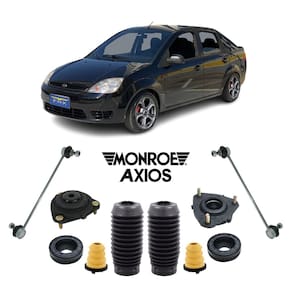 Kit coxim batente bieleta dianteira fiesta sedan 2002 a 2010