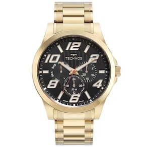 Relógio technos masculino racer dourado 6p29ald/1p