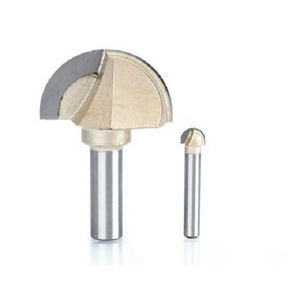 Fresa meia  / ponta u / meia cana haste 6mm corte 1/2
