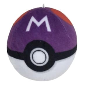 Pokémon pokebola master ball pelúcia 8cm pikachu bulbassauro