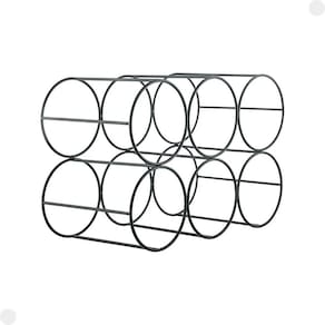 Adega Para 6 Garrafas Preto Metal 30070070 - Mor