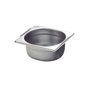 Cuba Tramontina Gn 1/6 Em Aço Inox Com Alças Móveis Profundidade 65 Mm - Aço 304 Tramontina