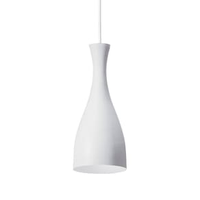 Lustre Pendente Taschibra Td 1003 E27 Bivolt Branco Fosco