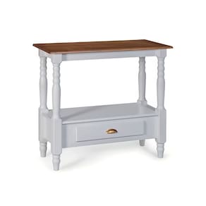 Bancada Aparador para Banheiro 1 Gaveta Dália 3063 Linz Móveis - Off White/Imbuia Glazer