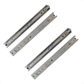 4 corrediças telescópicas 40cm gaveta trilho zinca. 2 pares