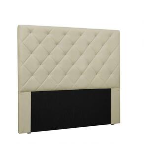 Cabeceira Tania Cama Box Solteiro 90Cm Corino Bege