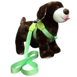 Peitoral Premium Seda Lisas p/ Cachorro - 25mm Verde - Nicapet