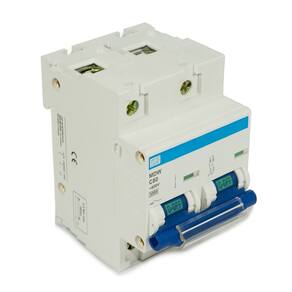 Mini disjuntor bipolar mdwc802 80a curva c 5ka weg