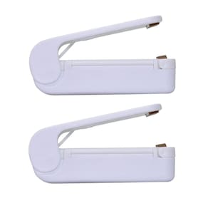 Kit 2 mini seladoras lacradora portátil embalagens plásticos