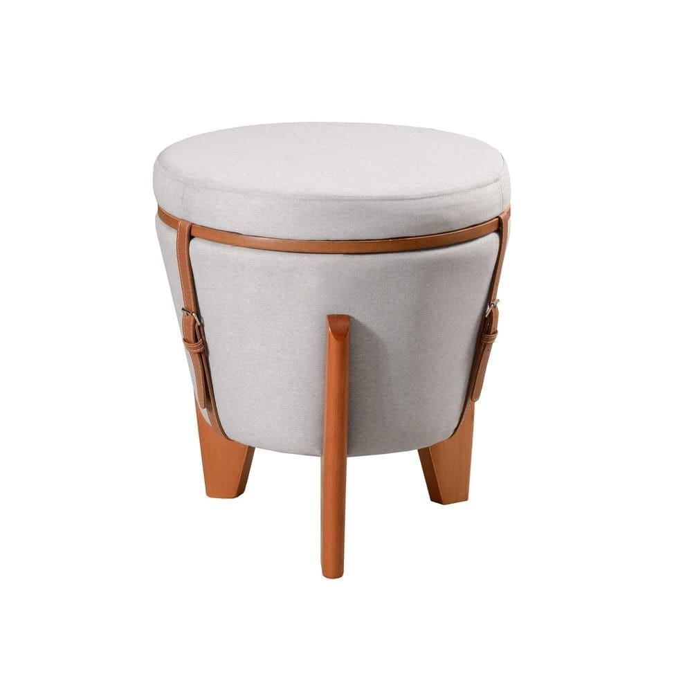 Puff decorativo baú flex tampo para mesa centro zeus