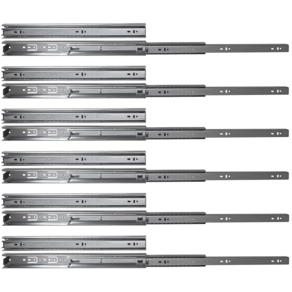 Kit 16 corrediça telescópica 45cm pesada 40kg gaveta 8 pares