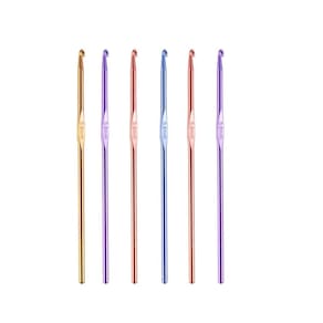 Agulha crochê alumínio 3.5mm - ideal p/ linhas grossas