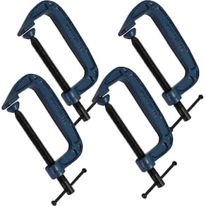Kit 4 grampos sargento tipo c 100mm 4 pol. para marceneiro