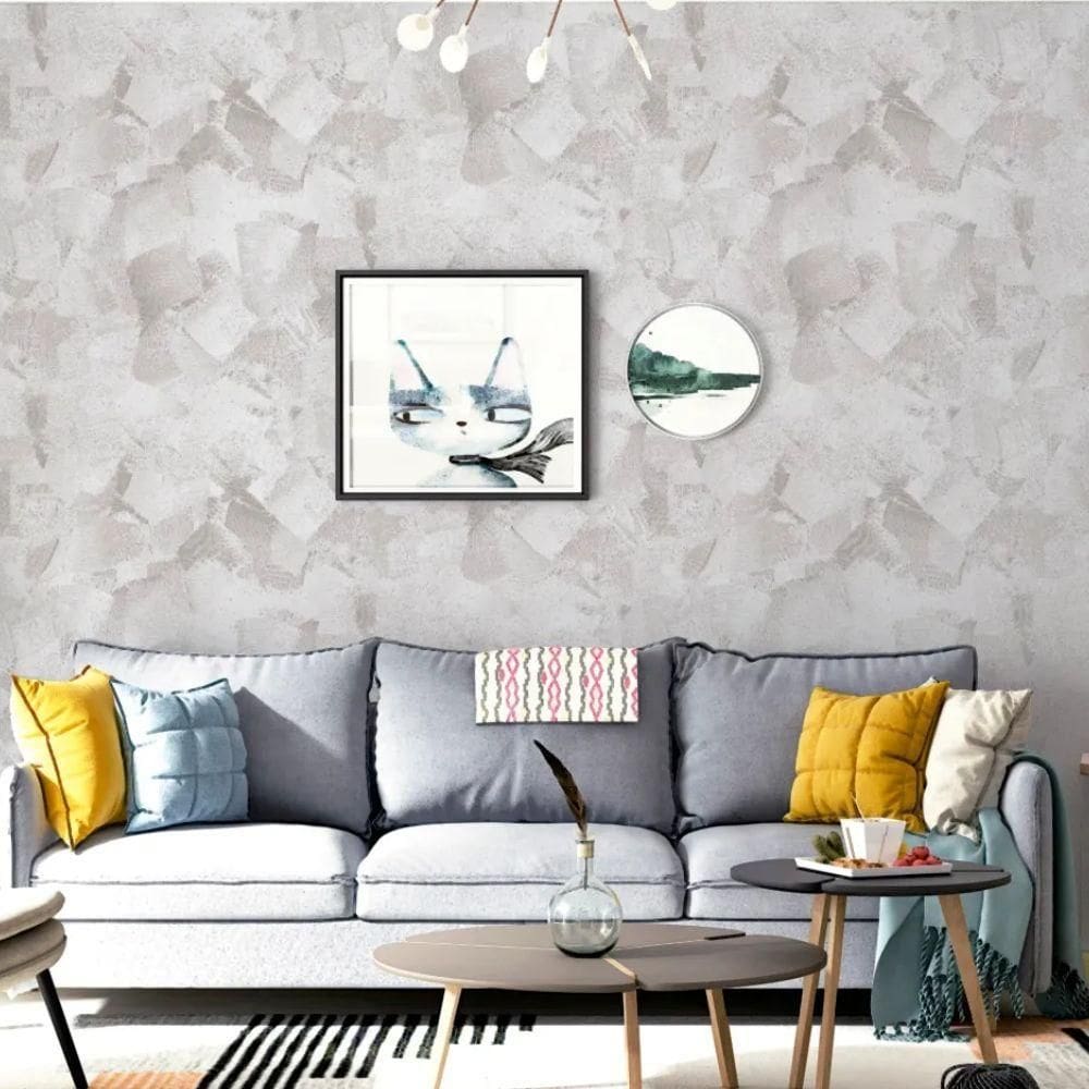 Papel de parede concreto cinza vip1052 - 10m x 0.53m