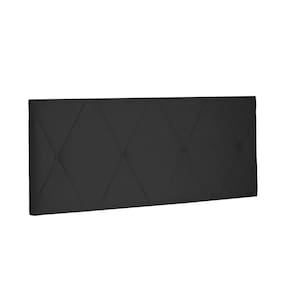 Cabeceira Aquilla Cama Box Casal 140 Cm Suede Preto