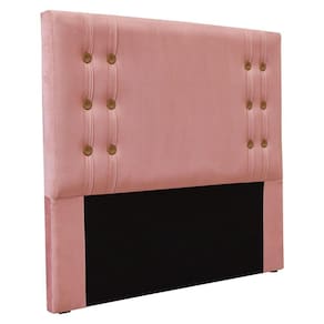 Cabeceira Queen 1,60m Genova Veludo Rosa Pallazio