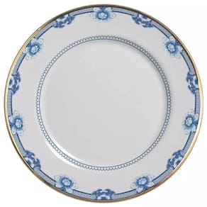 Conjunto 6 pratos raso blue 29cm - cerâmica de qualidade