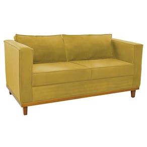 Sofá 2 Lugares Europa Suede Cinza