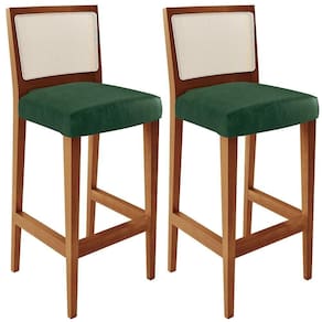 Kit 02 Banquetas Alta Cozinha Zion L02 Facto Verde Musgo