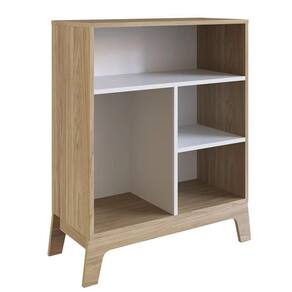 Estante Infantil Com 4 Nichos Organizadores 71cm Favo De Mel 007 Itapuã/branco - Completa Móveis