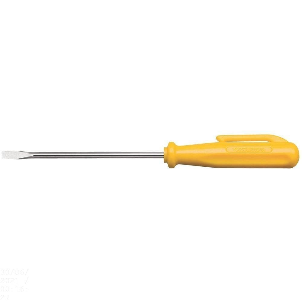 Chave De Fenda Clipe Tramontina Yellow Com Ponta Chata 1/8x3" Tramontina
