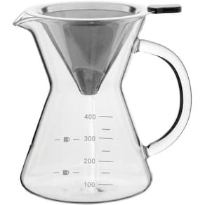 Kanne Cafeteira Com Filtro 14X15X11Cm 400Ml Borosilicato Transp