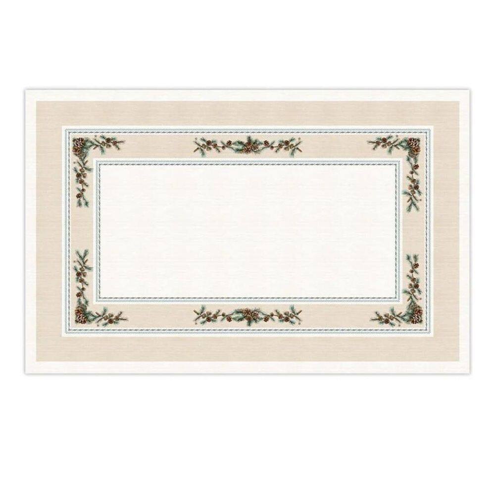 Toalha Mesa Natalina Encanto Das Pinhas 1,40X2,20Cm 197047