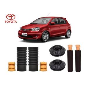 4 kit coxim batente coifa do amortecedor dianteiro traseiro