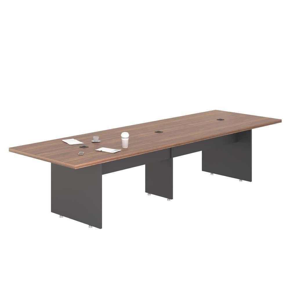 Mesa De Reunião 3,60 Plot Noce Preto