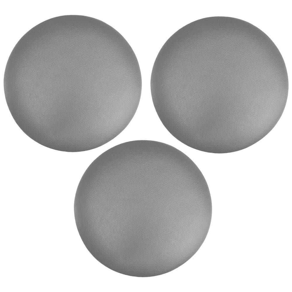 Kit 03 Assentos Redondo Cinza 39 Cm