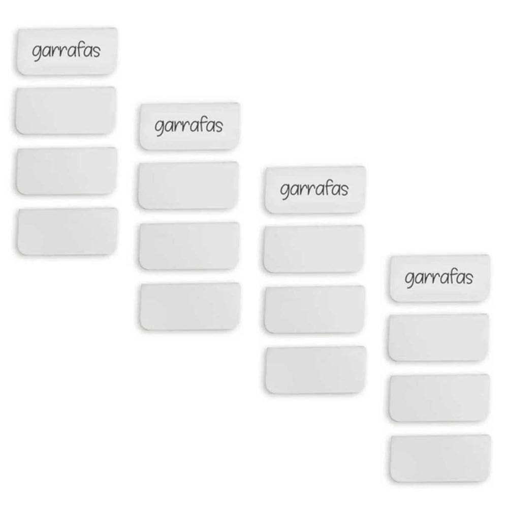 Kit 16 Placas Identificadora para Caixas OU Cube