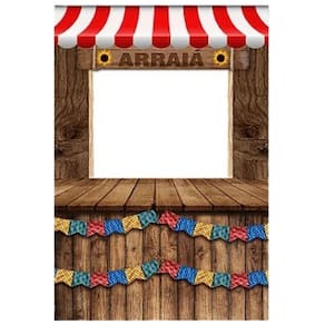 Painel Decorativo Vazado Festa junina arraiá