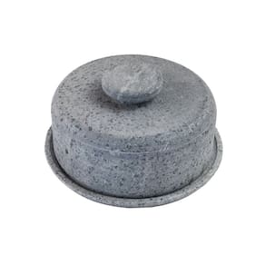 Boleira e Queijeira Gourmet Tampa de Pedra Sabão P 10x20cm