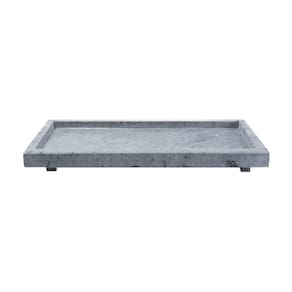 Tábua Gourmet Borda e Pé Para Servir Pedra Sabão G 30x15cm