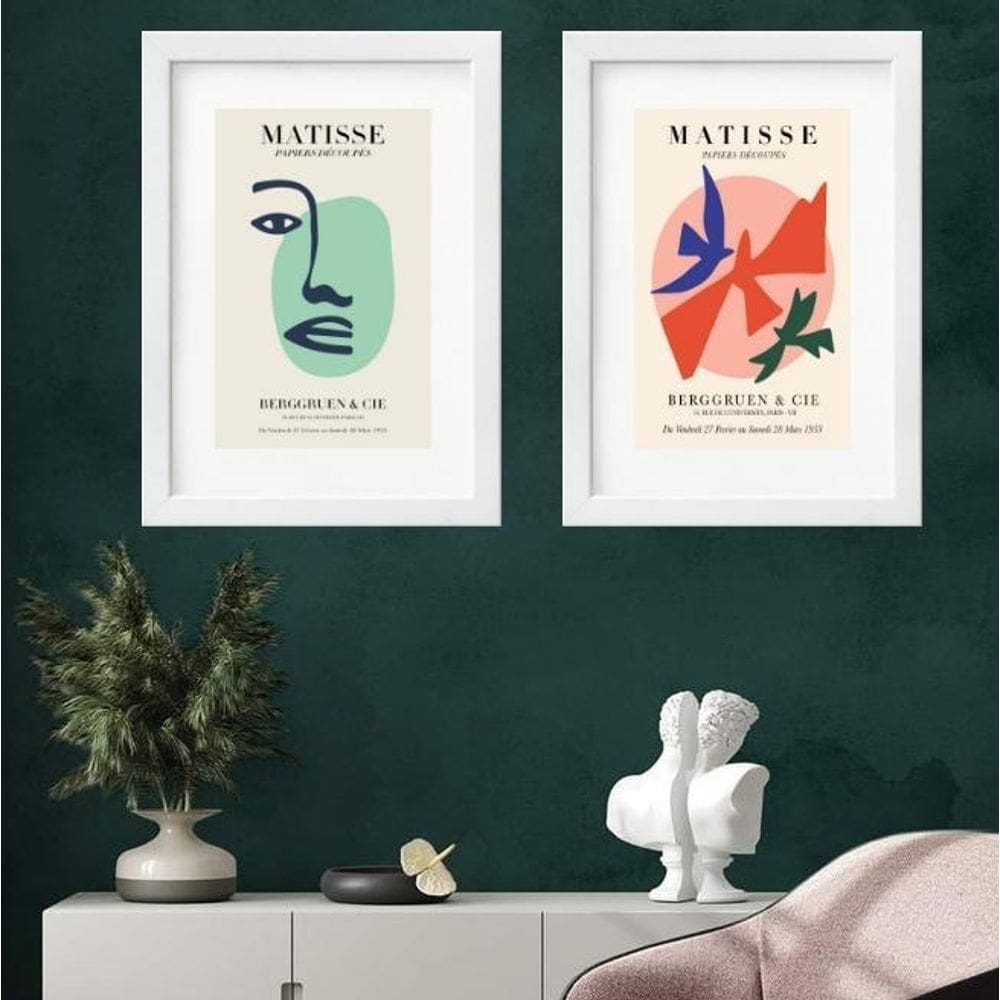 Kit 2 Quadros Grandes Art Matisse - 60X48Cm