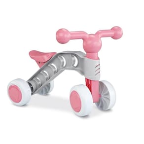 Triciclo infantil de equilíbro toyciclo rosa - roma babies