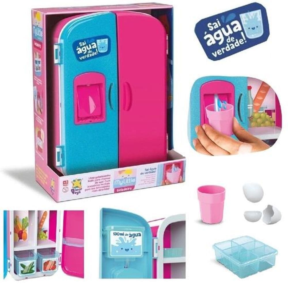 Geladeira Infantil Sai Agua De Verdade Divertoys