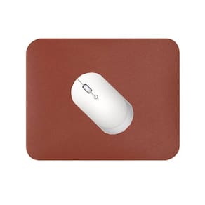 Mouse pad 25x20cm couro sintético impermeável castor
