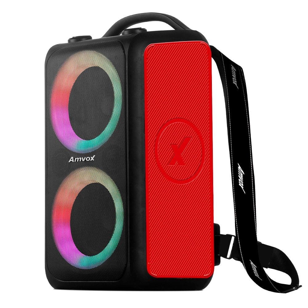 Caixa de Som Amplificada ACA 600 Bagvox Red 600W RMS Amvox