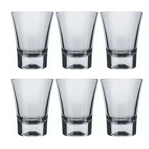 Jogo 6 Copo De Vidro Dose Shot 60ml Cachaça Bar Pinga