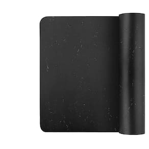 Kit 3 mouse pad pequeno 20x20 couro sintético quadrado preto
