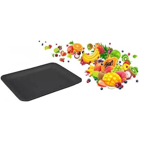400 bandeja de isopor preta b02 rasa 21x14x1,8cm 1pct