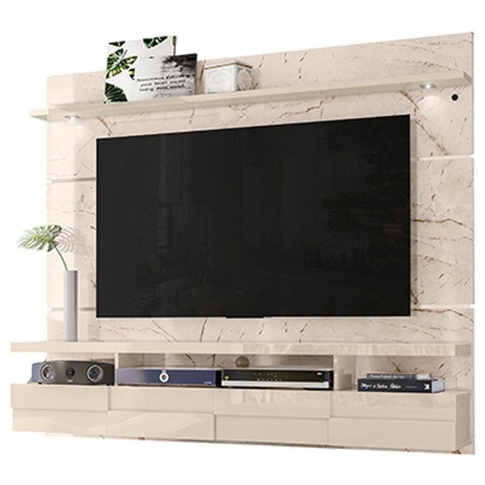 Estante Home Theater Suspenso Lana 1.8 Calacata Off White – Madetec