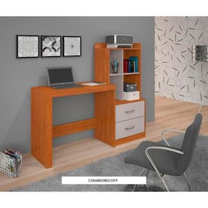 Escrivaninha Alana Candian Jcm Movelaria Cinamomo/ Off White
